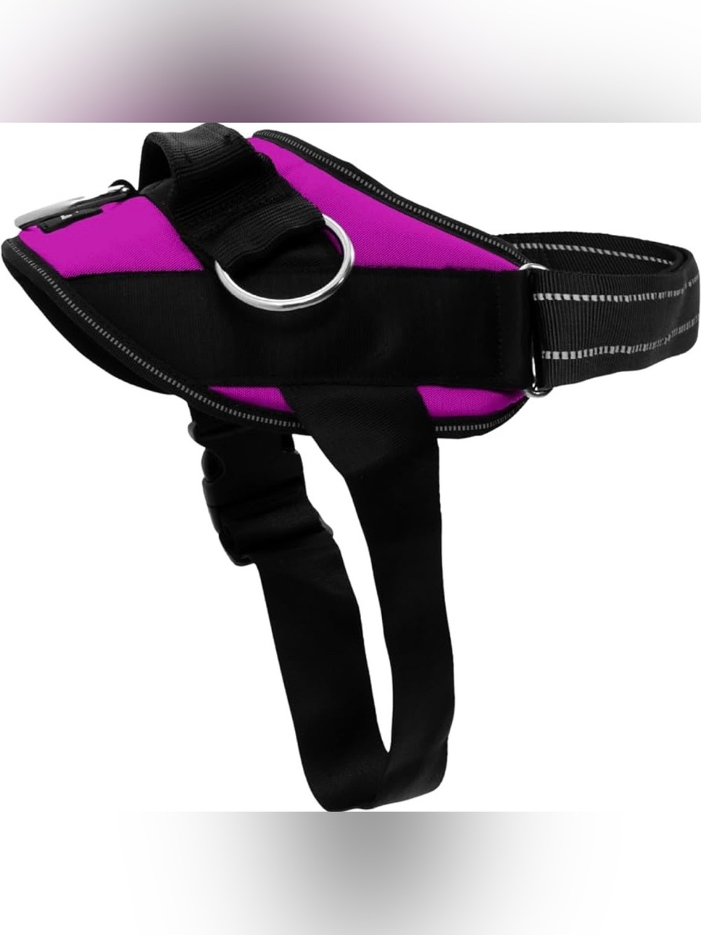 Black & Fuchsia Dog Harness